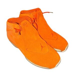 Air Jordan retro 18 campfire orange shoes size 11.5